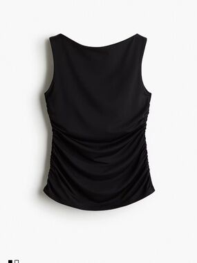 H&m black boatneck top